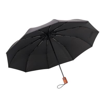 

IDREAMY log automatic umbrella men folded business solid color red 95301