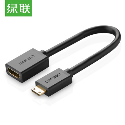 

Зеленый Альянс (UGREEN) Мини-кабель HDMI-HDMI для общедоступной камеры преобразования данных высокой четкости, телевизионный кабель для проектора черного цвета 20137