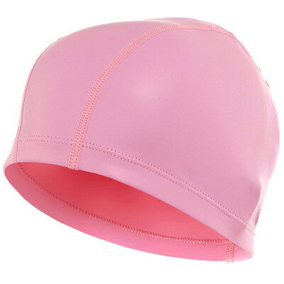 

Arctic velvet men&women swimming cap PU coating long hair waterproof swimming cap ear protection is not le head pink all