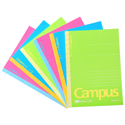 

KOKUYO Campus new color wireless binding book notepad soft copy A5 40 pages 6 this color random installed WCN-NA548N