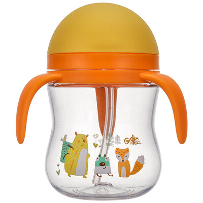 

Sun Kang присоски всасывающие детские соломенные чашки для напитков 400 мл RK-B1005 (оранжевый)