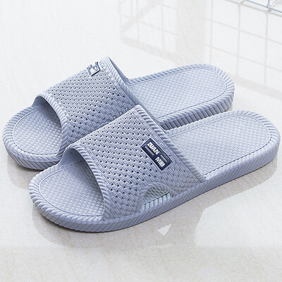 

Love home bathroom floor drag couple home slippers men gray 42 yards LJ82011