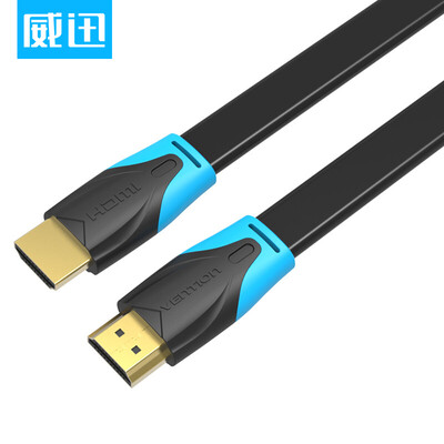 

WDC VENTION HDMI digital high-definition line 4K high-definition computer TV cable hdmi data cable video line flat line 5 meters black VAA-B02-L500