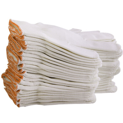 

New Yue Chang Hui labor insurance gloves thickening wear-resistant white line gloves protective gloves high-density site work gloves men&women 12 B11410