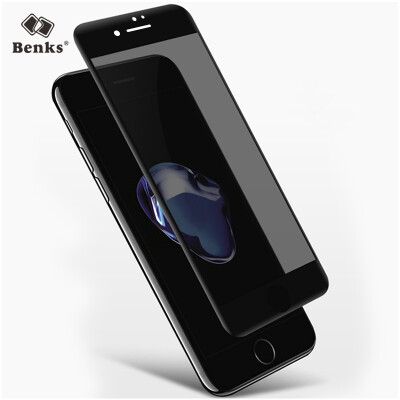 

Bunkers Benks Apple ApplePhone7 tempered film 3D surface full-screen full coverage of the tempered film Apple 7 soft edge anti-broken mobile phone protective film black