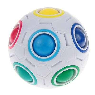 

MyMei 2017 Creative Kid Spherical Rainbow Ball Football Magic Toy Colorful Block Toy