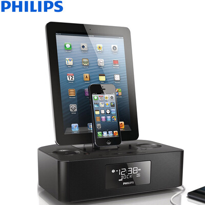 

飞利浦（PHILIPS）音响 音箱 蓝牙桌面音响 迷你音响 Iphone音乐底座 苹果手机ipad充电播放器 闹钟 AJ7400/93