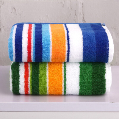 

Xin brand towel home textile cotton sports towel 2 pieces of blue + green 34 * 100cm * 2 120g / article