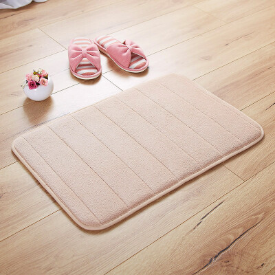 

FANROL mats memory foam absorbent non-slip kitchen bathroom door stepping mat beige 4060cm