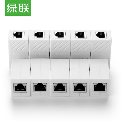 

Зеленый (UGREEN) Кабель для подключения кабеля RJ45 к разъему разъема Категория 5 Категория 6 Категория 7 Сетевой кабель Расширитель Модуль с двойным проходом Белый 10 Пакет 30721
