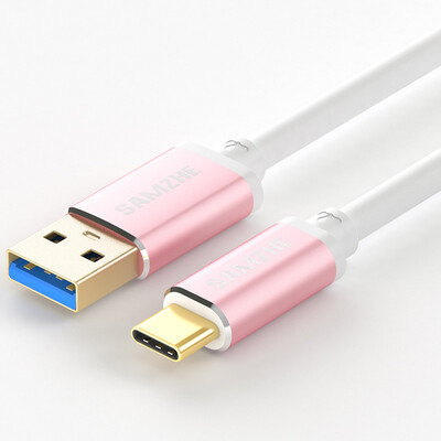 

SAMZHE Type-C data cable charging cable USB30 Andrews fast charge line support millet 5 4C music as Huawei P9 P10 rose gold 1 meter LTC-100C