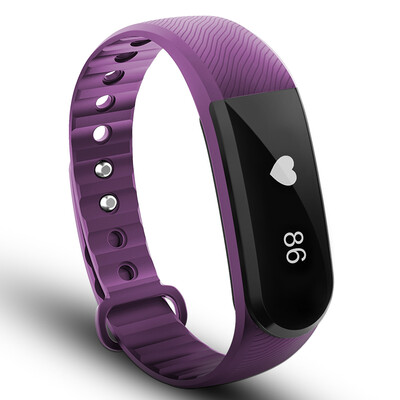 

Move pac pic heart bracelet smart bracelet sports bracelet smart movement recognition sleep monitor step call reminders waterproof charm purple