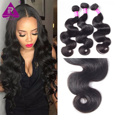 

10A Brazilian Virgin Hair Body Wave 3 Bundles RUIJIA Hair Products Brazilian Body Wave Unprocessed Human Hair Weave 100gBundle