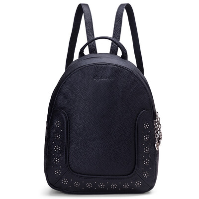 

Banpo decorated family bampo leisure simple first layer of leather shoulder bag female large capacity bag wild trend to send his girlfriend D620116003 black 930