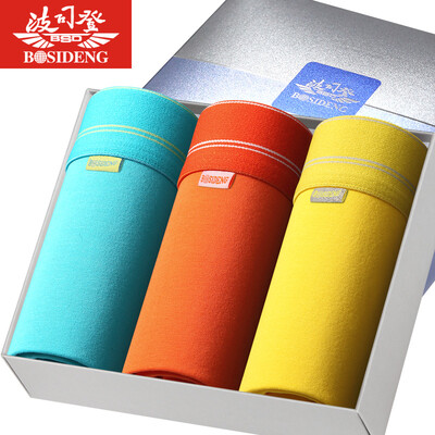 

BOSIDENG BJK78001-13 men&39s underwear cotton angle underwear men&39s 3 pieces of mixed color