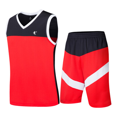 

Jordan Knitting Basketball Set Fashion Training Basketball Team Dress XNT2372195 Aurora Red / Black 2XL