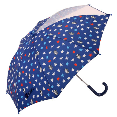 

Parkson umbrella Meow tiger series Children's students Transparent umbrella Children umbrella Umbrella 4-12 Unisex umbrella 7122 Blue Large