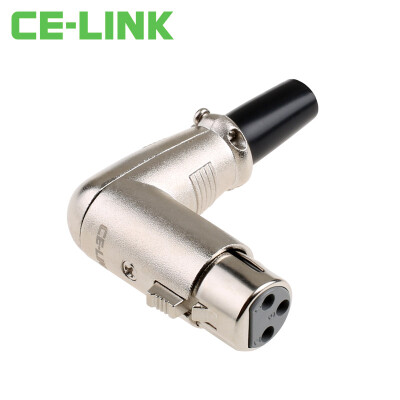 

CE-LINK 2714 Three-core XLR male connector microphone microphone microphone head head Lennon head black