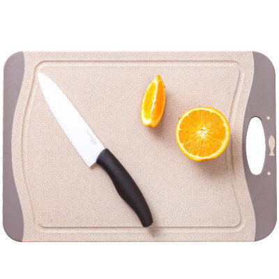 

Arsto Husk chopping board Anti-slip chopping board Wheat fiber cutting board Baby food supplement board Wheat color Small size (31 * 22 * ​​0.8cm)