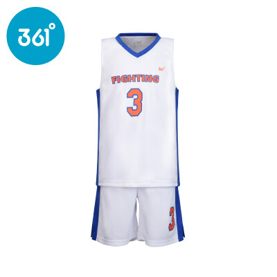 

361 ° children's clothing boy summer new sports basketball clothes N51721461 the white 160