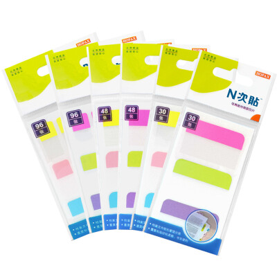 

N times posted (STICKN) Fluorescent Indicator Label Combination Package / Category Index Sheet / Handpiece Writing Style 6 Bag (348 pieces