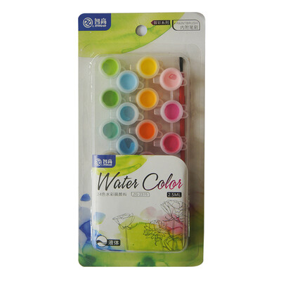 

Chicco (Zhigao) 24 цветных детских рисунков акварелью гуашь живопись 2.5ml специальный канцелярский