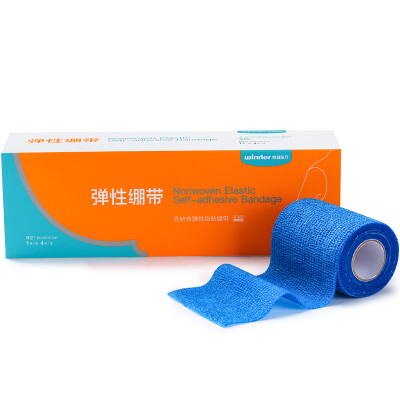 

Winner Non-woven elastic self-adhesive bandage 7.5cm * 4.5m 4 rolls / box blue