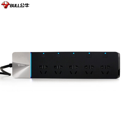 

Bull (BULL) GN-H4053 новый национальный стандартный разъем / противоударная розетка / интеллектуальный плагин / плагин / монтажная плата / рядная 5-битная защита от перегрузки подстанции длиной 3 метра
