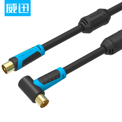 

WDC VENTION Cable TV HD Interface Line Closed Line RF RF Cable Adapter Set-Top Box Digital TV Signal Cable Black 2m VAV-A02-B200