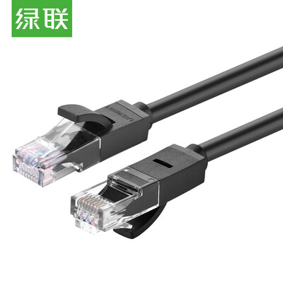 

Green Alliance (UGREEN) Category 6 cable six Cat6 eight core twisted pair cable Gigabit network cable computer network jumper finished cable 8 meters black 20163