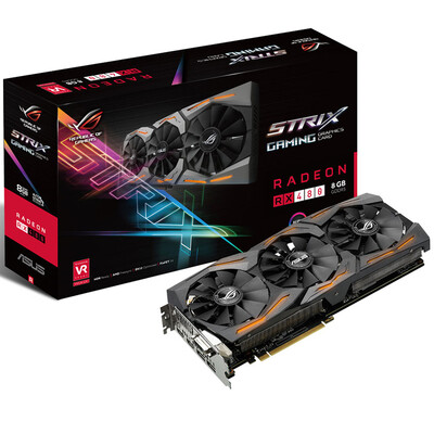 

Asustek (ASUS) РОГ STRIX-RX480-8G-ИГРОВОЙ 8G / 8000MHz 256bit GDDR5 графический PCI-E3.0