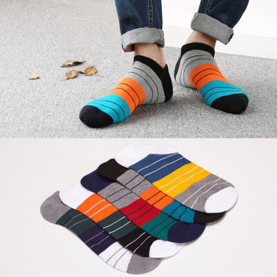 

CARTELO) casual cotton socks men's cotton socks men's socks socks casual socks spring new sports shallow mouth fine cotton flowers 5 double-mix color uniform