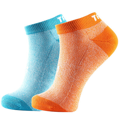 

Tai Ang TAAN badminton socks male professional sports socks towel bottom sweat breathable low help T-350 black&gray black blue 2 double