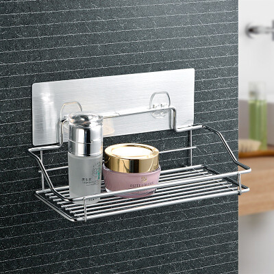 

【Jingdong Supermarket】 Shuangqing home sucker bathroom cosmetics storage rack Seamless shelf BQ-5002