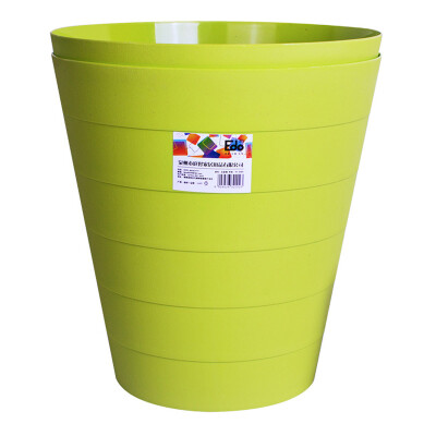 

EWO EDO Office Trash Can Colorful Plastic Hygiene Barrel Trash 2 Medium Medium TH2002 Green