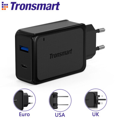 

[2 Ports] Tronsmart W2PTU Quick Charge 3.0 USB Charger with USB Type C for Xiaomi for LG G5 Fast Phone Charger Adapter