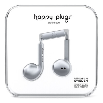 

Счастливый Заглушки Earbud Plus Deluxe Edition музыка наушники-вкладыши провод уха телефон гарнитура Скандинавский дизайн, Швеция Tide бренд роскошь свет Space Gray
