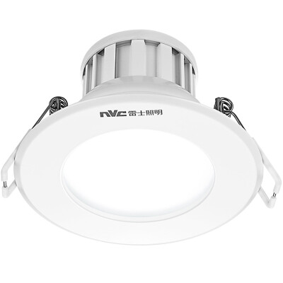 

NVC NVC Lighting LED Downlight Ceiling Light Metal Aluminum Paint White 4 Watt Warm Yellow 3000K Hole 75-85 cm