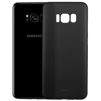 

Benks Samsung Galaxy S8 + телефон чехол для телефона S8 + матовый все включено защитный чехол S8 + защитная оболочка леденец серии через черный