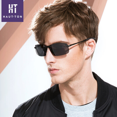 

HAUT TON Polarized Men's Sunglasses Men's Glasses Driving Driver Driving Mirror Square Glasses Hipster Sports Fashion Sunglasses TYJ19 Black Frame