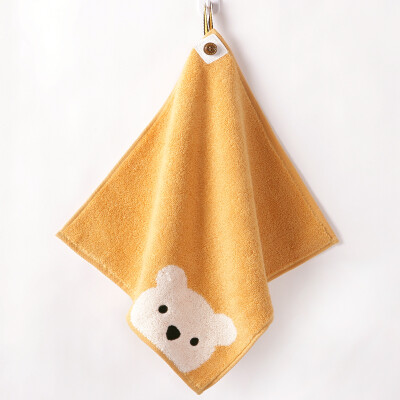

Gold towel home textile cotton towel small towel baby handkerchief square towel soft absorbent cartoon cute red 31 31cm