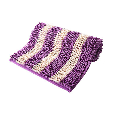 

Suarte boutique chenille absorbent mat anti-slip mat bathroom bathroom door mat soft thick encryption machine washable 50 80cm purple