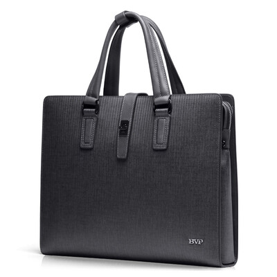 

Platinum Pie (BVP) Men's Business Briefcase Bunny Cross Handbag Shoulder Bag Messenger Bag Youth Business File Pack T1011 Gray