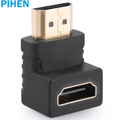 

Commodity Heng PIHEN PH-ZHX049 HDMI male to female adapter HDMI high-definition conversion head HDMI14 adapter computer access TV adapter 90 degrees elbow down