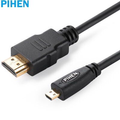 

(PIHEN) PH-ZHX020 Микро-HDMI-HDMI Микро-HDMI кабель для передачи данных высокого разрешения с плоской панелью TV mini HDMI конверсионный кабель 2 метра