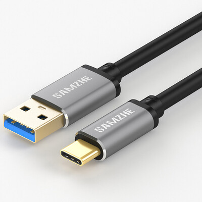 

(SAMZHE) Тип-C кабель для передачи данных кабель USB3.0 Эндрюс быстрый заряд линии поддержка просо 5 / 4C музыка как Huawei P9 / P10 алюминиевая оболочка черный 1 метр LTC-100B