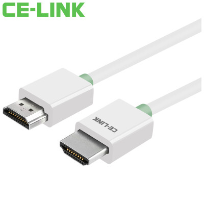 

CE-LINK HDMI cable HD cable 2 meters computer HDTV monitor projector line support 4K 2K white 2194