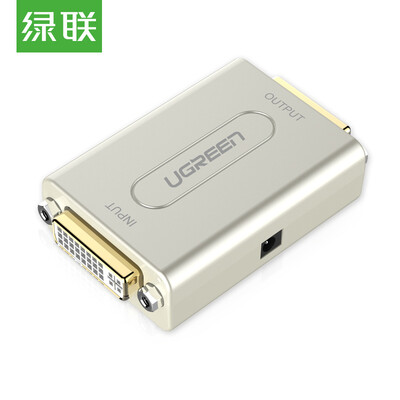 

Зеленый Альянс (UGREEN) DVI Extender 1080P Сигнал высокой четкости через усилитель Enhancer Разъем 60 м Разъем DVI повторителя 40266