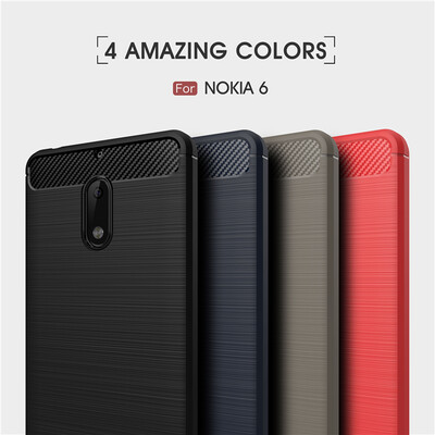 

GANGXUN Nokia 6 Case Anti-Slippery Устойчивая к царапинам легкая мягкая задняя крышка из кремния для Nokia 6