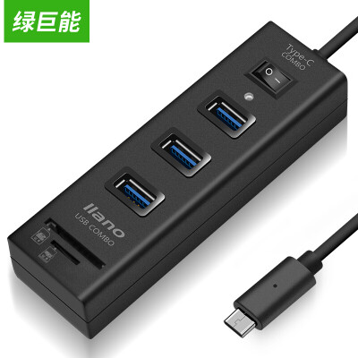 

Зеленый Juneng (Llano) Тип-C разветвитель USB3.0 USB-концентратор HUB C ступиц три новые аксессуары Apple, ноутбук Macbook 12 HUB читатель ленты